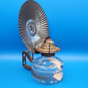 Very Old - Vintage Eagle Wall Oil Lamp with reflector